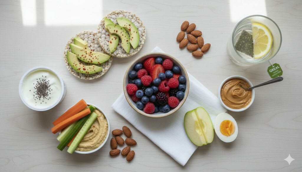 Перекусы при похудении: что съесть между приёмами пищи, чтобы не сорваться и не набрать лишнего