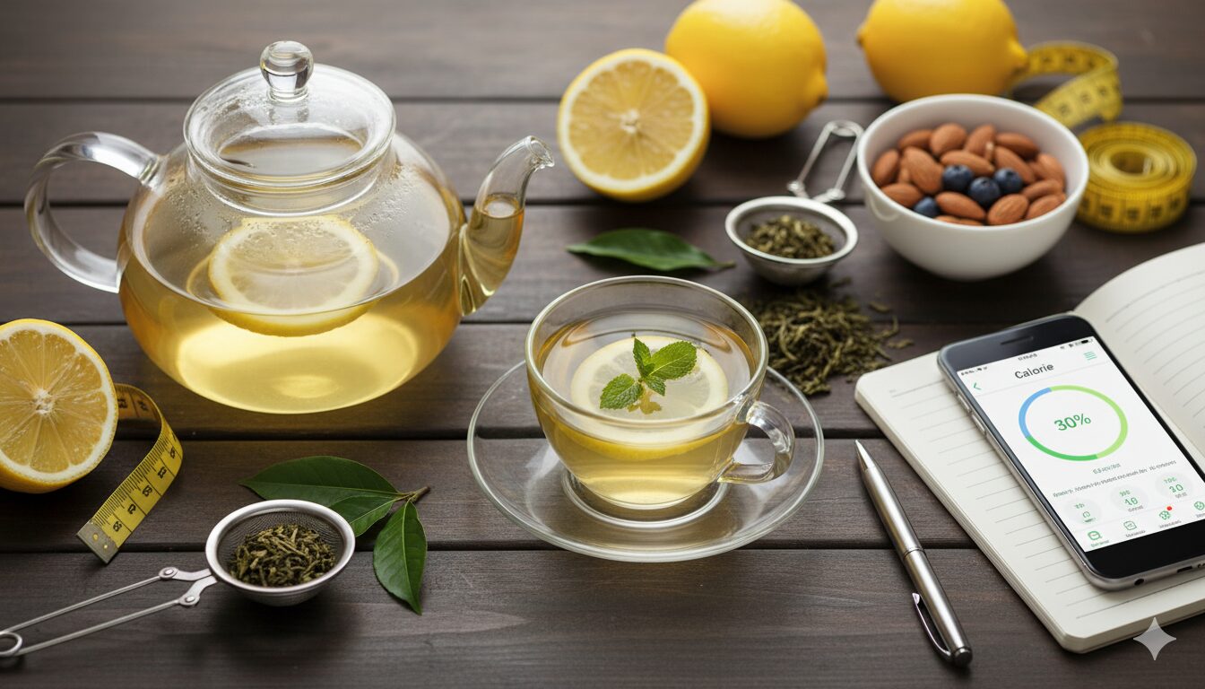зелёный чай с лимоном для похудения