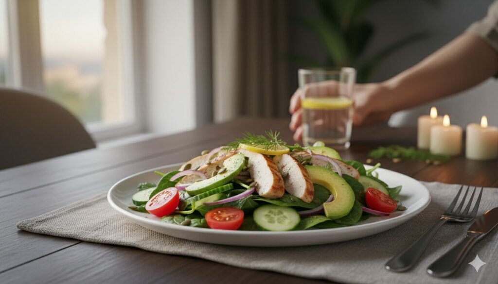 Лёгкий ужин и минус килограммы: лучшие салаты на вечер для похудения