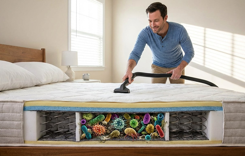 уборка матраса